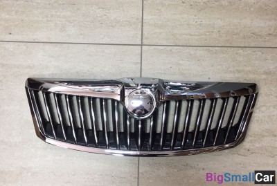 Решетка радиатора Шкода Октавиа 2008,хром склад16 - купить Верхних Кузлах