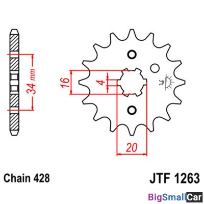 Звезда ведущая JT JTF1263.16 - купить Верхних Кузлах