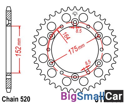 Звезда ведомая JT JTR853.43 - купить Верхних Кузлах
