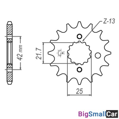 Звезда ведущая JT JTF513.16RB - купить Верхних Кузлах