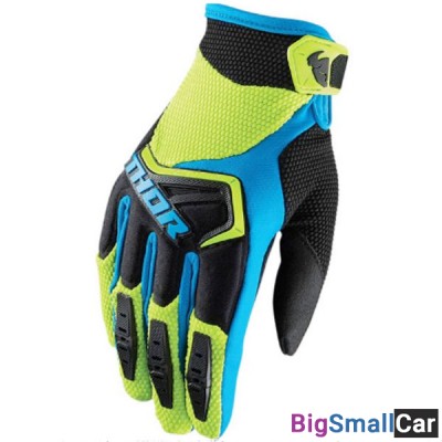 Перчатки THOR S8 Spectrum blk/greenl/blue 2XL 3330-4649 - купить Верхних Кузлах