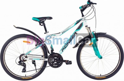 Горные велосипеды PIONEER FAVORITE 26/16 white-mint-black - купить Верхних Кузлах